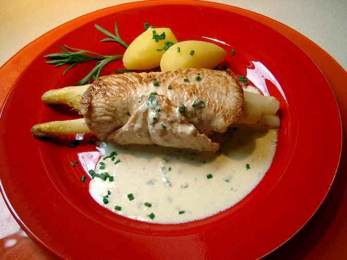Parmesan-Estragon-Sahnesauce